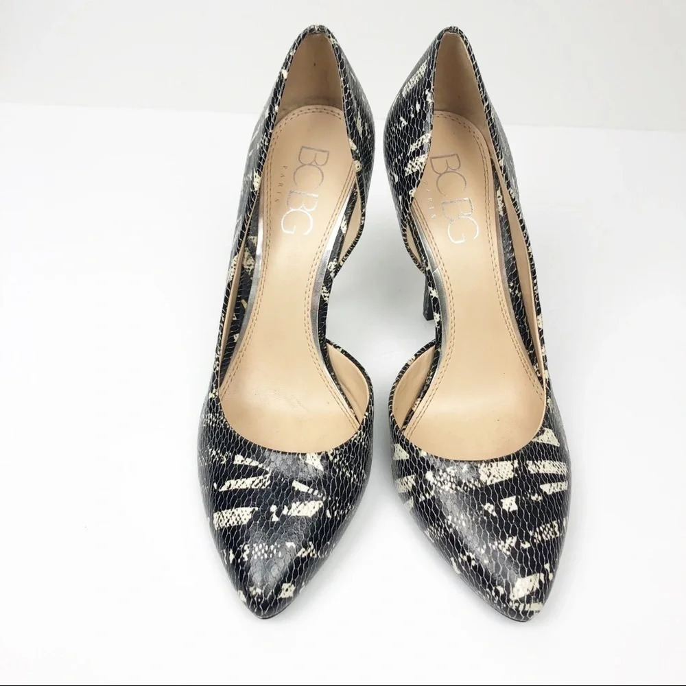BCBG Paris | Jaze Snakeskin D’orsay Heel - Picture 3 of 8